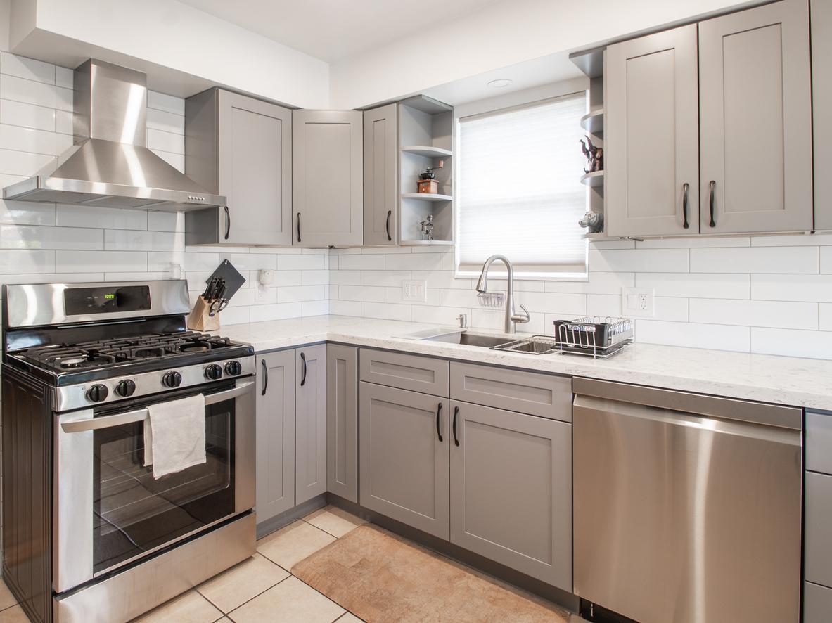 Kitchen Remodel of a White house